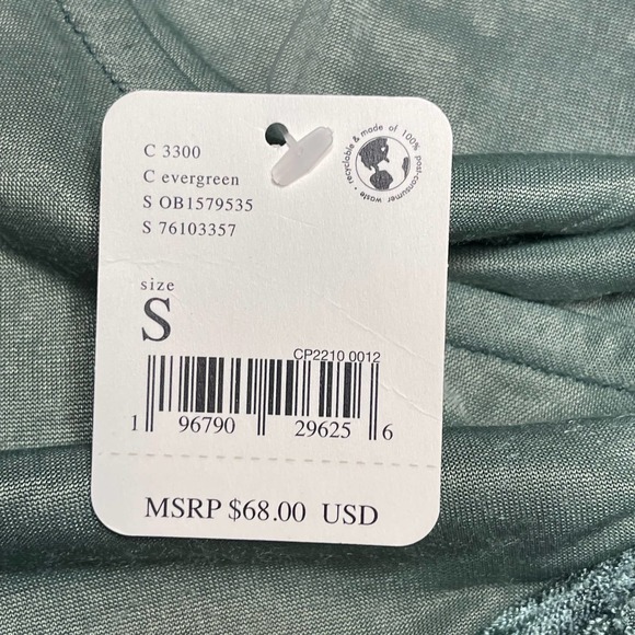 Free People Green All Night Velvet Camisole NWT Size Small - Picture 8 of 8